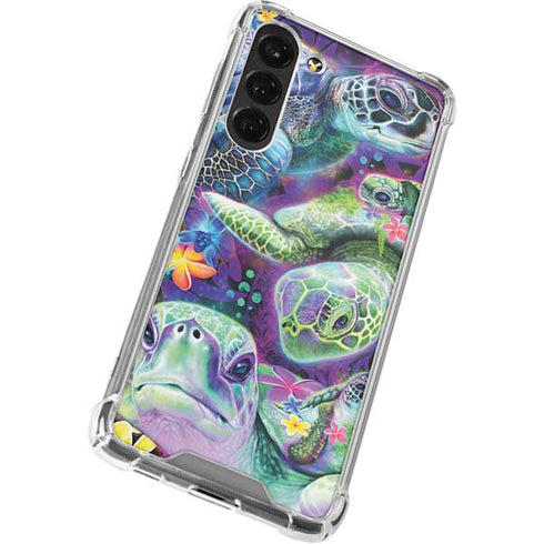 Rainbow Sea Turtles by Sheena Pike Galaxy S24 FE Clear Case